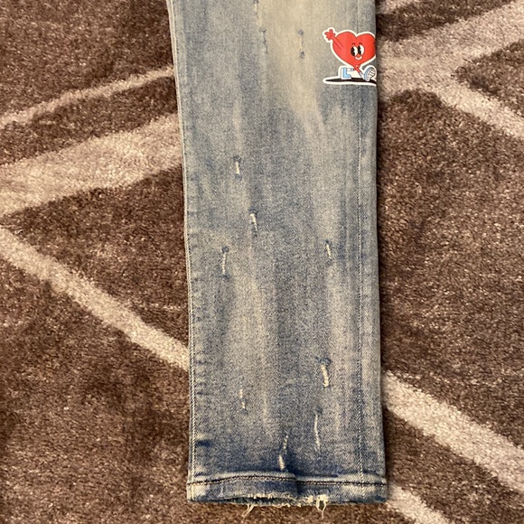 New D&G Fashion Peace & Love Slim Fit Jeans Size 34 ✌🏽 ❤️ - Picture 6 of 11